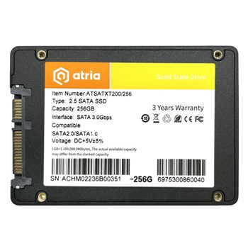 внутренний SSD накопитель ATRIA 256GB XT200 G2 (ATSATXT200/256)