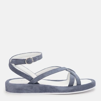 Женские сандалии замшевые PARADIZE SHOES SAN-5605 40 25.7 см Синие (ROZ6501090402)