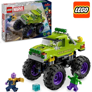 Конструктор Лего Марвел Супер Герої Вантажівка Халка проти Таноса Lego Super Heroes 76312