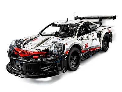 Конструктор Porsche911 RSR гоночный автомобиль на радиоуправлении 1580 деталей
