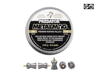 Пули JSB Predator Metalmag 0,55 г 4,5 мм
