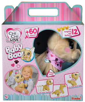 Інтерактивний плюшевий талісман Simba Chi Chi Love Baby Boo Песик 30 см 105893500 (4006592067090)