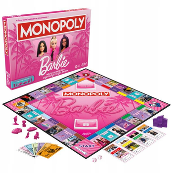 Gra planszowa Hasbro Monopoly Barbie (wersja polska) (5010996208743)