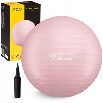М'яч для фітнесу (фітбол) 4FIZJO 85 см Anti-Burst Pink (P-5907739317421)