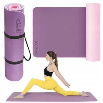 Коврик (мат) спортивный 4FIZJO TPE 180 x 60 x 1 см для йоги и фитнеса Violet/Pink (P-5907739316967)