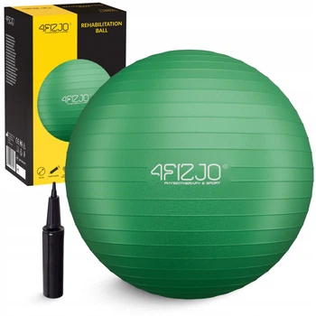 Мяч для фитнеса (фитбол) 4FIZJO 55 см Anti-Burst Green (P-5907739316264)