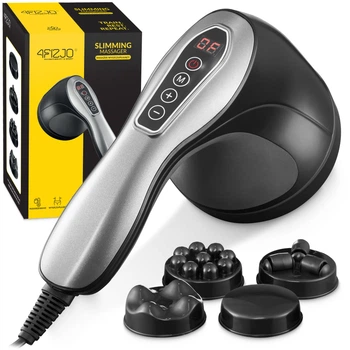 Ручной антицеллюлитный массажер для тела 4FIZJO Body Shaping 4 в 1 Black (P-5907739319128)