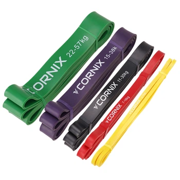 Эспандер-петля Cornix Power Band 2-57 кг (резина для фитнеса и спорта) набор 5 шт XR-0086