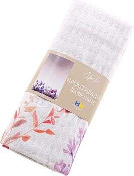 Простирадло Home Line Вафельне Полуторне 145 x 215 см Рожево-лілове (193293 HL)