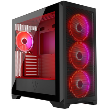 Корпус для комп'ютера Modecom VOLCANO EXPANSE S Midi-Tower ATX 4x140mm ARGB Black (AT-EXPANSE-SG-10-000000)