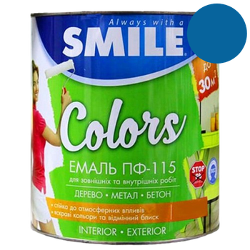 Эмаль алкидная ПФ-115 Smile электрик 0.9 кг