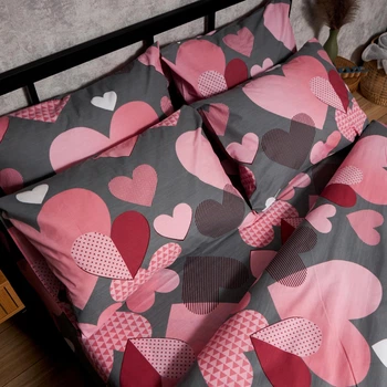 Набор наволочек Moon&Star Бязь Gold Люкс Blush Love 40х40 2 шт (MS-840001278)