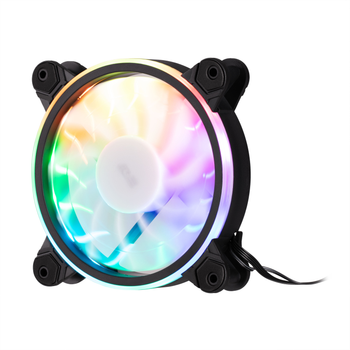 Корпусний вентилятор 2E GAMING Air Cool 120 мм, 1200 RPM, ARGB-підсвічування, чорний (2E-ACF1206-ARGB