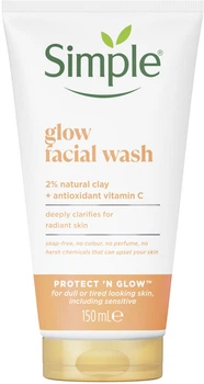 Очищувальний засіб для вмивання SIMPLE Protect 'n Glow 150 мл (8717163866924)