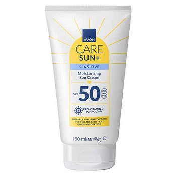 Солнцезащитный крем Avon для лица и тела для чувствительной кожи SPF 50 150 мл (84946840)