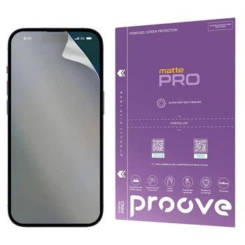 Защитная 3D гидрогелевая плёнка Proove PRO для Apple iPhone 13, матовая на экран