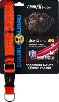 Комплект ошейник с противопаразитарной лентой AnimAll VetLine Double Guard 25 мм 400-500 мм Оранжевый (4823101317381)