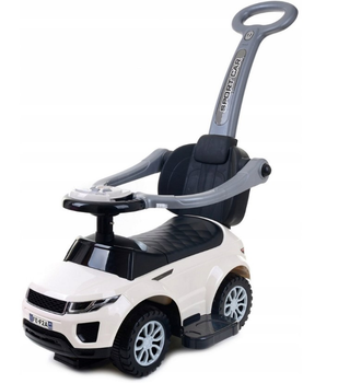 Jeździk Lean Cars Sport Car Toddlers 614W z phaczem 4 w 1 Biały (5902808155270)
