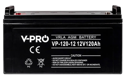 Akumulator Volt Polska AGM VPRO 12V 120 Ah (6AKUAGM120) Akumulator Volt Polska AGM VPRO 12V 120 Ah (6AKUAGM120)