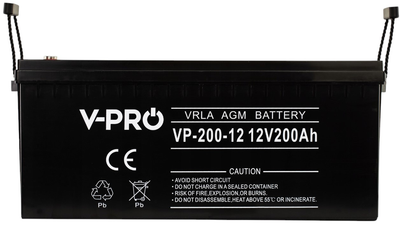 Akumulator Volt Polska AGM VPRO 12V 200 Ah (6AKUAGM200) Akumulator Volt Polska AGM VPRO 12V 200 Ah (6AKUAGM200)