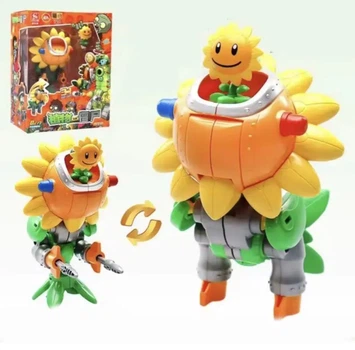 Игровой набор Plants vs Zombies Босс Подсолнух Боевая Машина Робот - Трансформер Растения против зомби