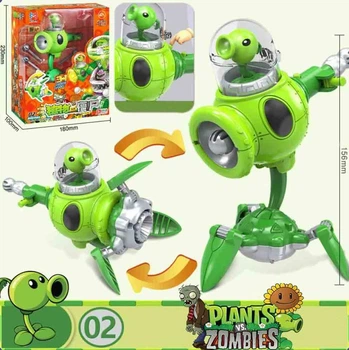 Игровой набор Plants vs Zombies Босс Горохостел Боевая Машина Робот - Трансформер Растения против зомби