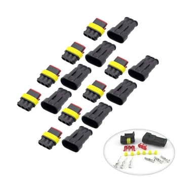 Разъём автомобильный DJ7031-1.5, герметичный, 3 pin, комплект 10 шт, с клеммами