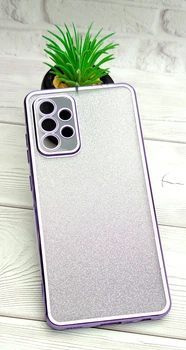Чохол Luxury Case для Samsung Galaxy A52 / A525 бампер силіконовий ombre блискітки фіолетовий
