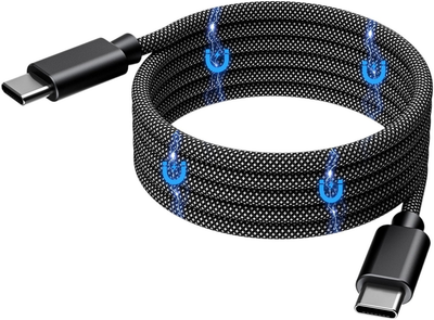 Кабель Choetech XCC-1054 Magnetic USB Type-C - USB Type-C 240W 1.2 m Black (AT6932112108258)