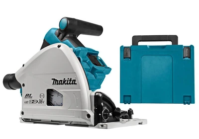 Аккумуляторная погружная дисковая пила Makita DSP600ZJ в кейсе MakPac с диском по дереву 165х20 мм, без акб и з/у (DSP600ZJ)