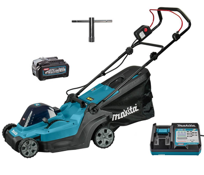 Аккумуляторная газонокосилка Makita XGT 40 V Max LM004GM103 с акб 40V 4.0Ah и з/у DC40RC (LM004GM103)