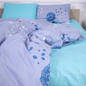 Простынь MirSon Бязь 17-0431-1 Turquoise valley Ментоловая King Size 220x240 см 100% Хлопок (2200008607951)