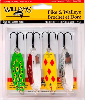 Набор блесен Williams Pike/Walleye 4-Pack Williams Kit Multi Color (1102-4-PW-ASST)