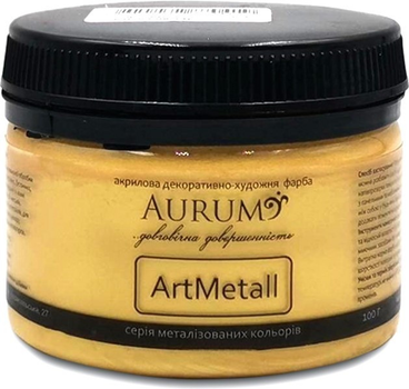 Декоративная краска Светлое золото 100 мл "Aurum"