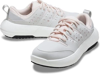 Жіночі Кросівки Crocs On The Clock Work Sneaker Atmosphere/Multi (36-37, сірий)