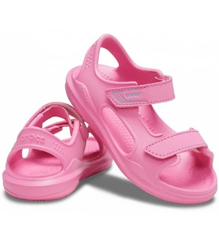 Дитячі сандалії для дівчинки Crocs Swiftwater Expedition Sandal Pink Lemonade (30/31, яскраво рожевий)