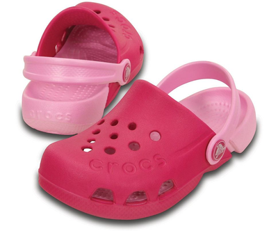 Дитячі крокси для дівчинки Crocs Electro Clog Candy Pink/Carn (32/33, рожевий)