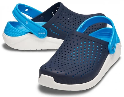 Дитячі крокси-сабо для хлопчика Crocs Literide Clog Kids Navy/White (28/29, синій)