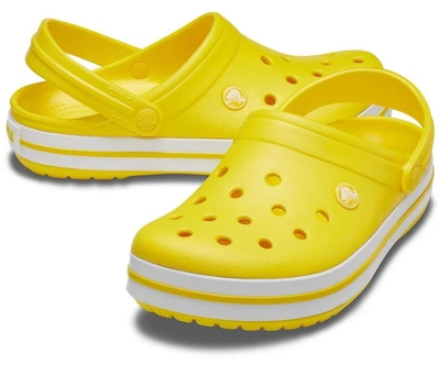 Жіночі крокси Crocs Crocband Clog Yellow Lemon/White (40-41, жовтий)