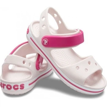 Дитячі сандалії для дівчинки Crocs Crocband Sandal Kids Barely Pink (25/26, бежевий)