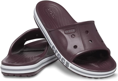Жіночі шльопанці Crocs Bayaband Slide Burgundy (36-37, бургундія)