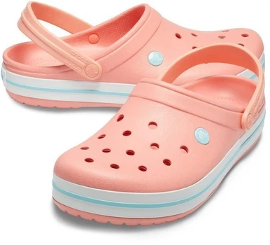 Дитячі крокси для дівчинки Crocs Crocband Melon/Ice Blue Clog (27/28, рожевий)