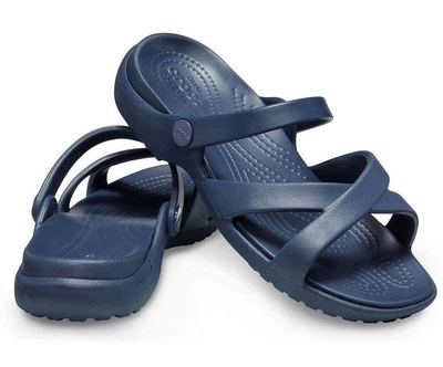 Жіночі сандалі Crocs Meleen Crossband Sandal Navy (42-43, синій)