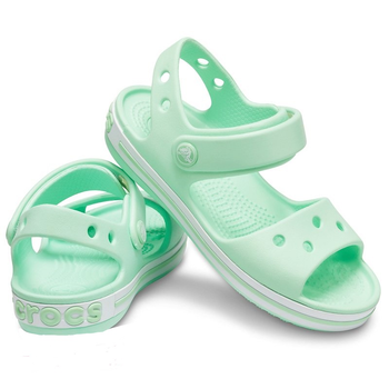 Дитячі сандалії для дівчинки Crocs Crocband Sandal Neon Mint (27/28, м'ятні)