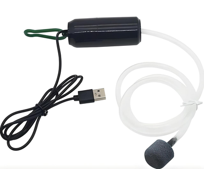 Миниатюрный кислородный USB компрессор для аквариума