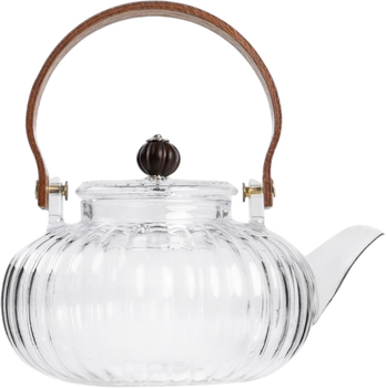 Dzbanek Homla Corrie ryflowany z drewnianą rączką 550 ml (5904183891262)