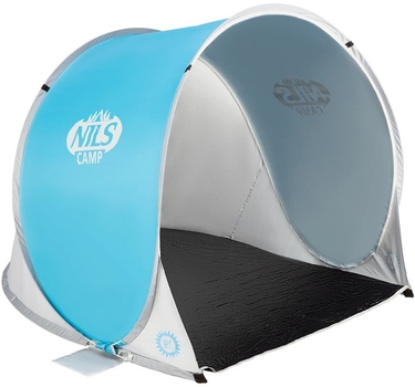Намет Nils Camp пляжний саморозкладний блакитно-сірий NC3173 (5907695593204)