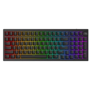 Бездротова механічна клавіатура Proove Gaming Slicker RGB підсвітка Ukr/Eng Outemu Red 2.4ГГц+BT5.2+USB чорний WKSL00022401
