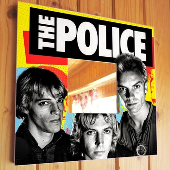 Декоративное зеркало "Группа The Police. Sting" подарок для фанатов поп музыки, украшение в спальню, бар, клуб, студию, офис