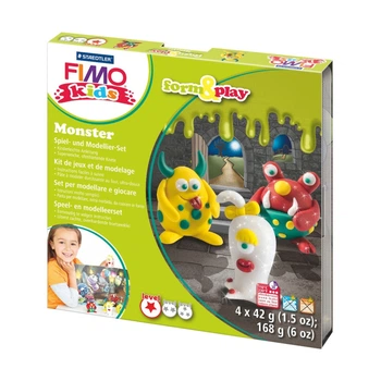 Набор пластики Fimo kids "Монстр" 4кол 42г Fimo